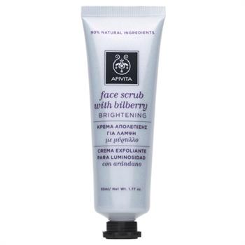 Apivita Face Scrub with Bilberry Κρέμα Απολέπισης για Λάμψη με Μύρτιλλο 50ml
