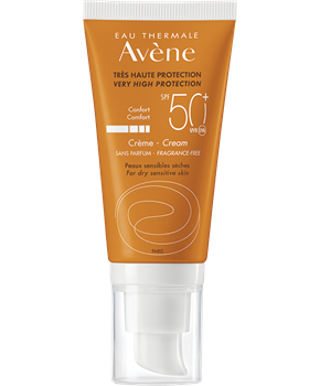 Avene Fragrance Free For Dry Sensitive Skin SPF50+ 50ml Αντιηλιακή Κρέμα Χωρίς Άρωμα