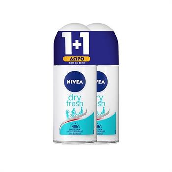 Nivea Dry Fresh Roll On 2x50ml