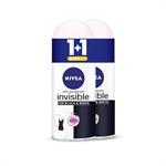 Nivea Invisible for Black + White Clear 48h Roll-On 2x50ml