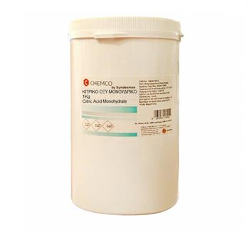Chemco Citric Acid Κιτρικό Οξύ Μονοϋδρικό 1000gr