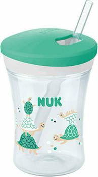 Nuk Action Cup Green Turtles 230ml 12m+ 1Τεμάχιο