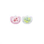 NUK Πιπίλες Σιλικόνης Freestyle Fruits Μ2 6-18m 2τμχ - ΡΟΖ
