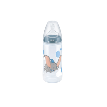 NUK Disney Classics Μπλε Ελεφαντάκι First Choice Plus Μπιμπερό No Colic  618m 300ml με θηλή