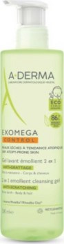 A-Derma Exomega Control Emollient Cleansing Gel 2 in 1 με Αντλία 500ml