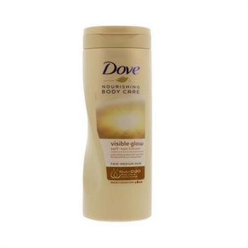 Dove Visible Glow Gradual Self-Tan Body Lotion Medium to Dark 400 ml