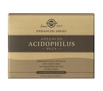 Solgar Advanced Acidophilus Plus Προβιοτική Φόρμουλα 120Veg. Caps
