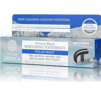 Natura Siberica Polar Night Λευκαντική Oδοντόκρεμα με κάρβουνο 100gr
