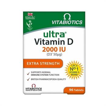Vitabiotics Ultra Vitamin D 2000 IU D3 50mg 96 ταμπλέτες
