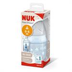 Nuk Μπιμπερό Rose and Blue First Choice No Colic με Δείκτη Θερμοκρασίας Μπλέ 150 ml 0-6m
