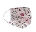 Poli Kids Mask Ιατρικές Μάσκες Κορίτσι Συσκευασία 5 τεμαχίων - ΡΟΖ ΛΑΓΟΣ