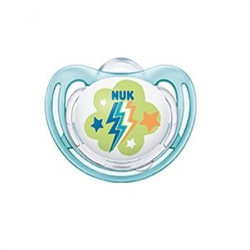 Nuk Freestyle Πιπίλα Σιλικόνης με Θήκη 6-18m - ΜΠΛΕ ΚΕΡΑΥΝΟΣ