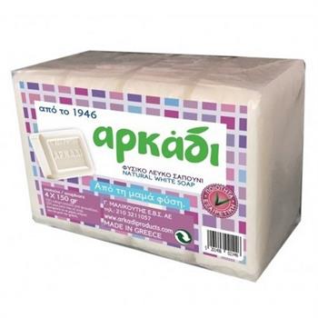 Αρκάδι Λευκό Σαπούνι 4x150gr