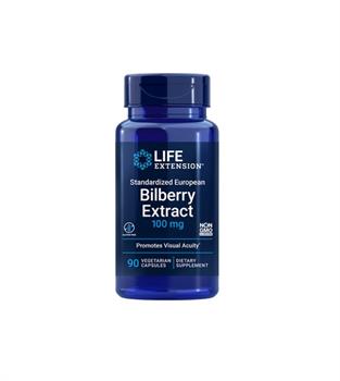 Life Extension Bilberry Extract Vegeterian Συμπλήρωμα Διατροφής Με Εκχύλισμα Μύρτιλλου 90 φυτικές κάψουλες