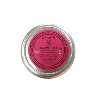 Apivita Pastilles Παστίλιες για τον πονεμένο λαιμό με βατόμουρο & πρόπολη
