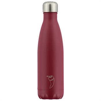 Chilly`s Matte Edition Red Θερμός από Ανοξείδωτο Ατσάλι 500ml