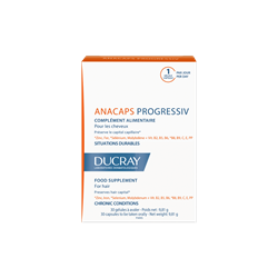Ducray Anacaps Progressiv Συμπλήρωμα Διατροφής Κατά της Προοδευτικής Τριχόπτωσης 30caps Promo -15%