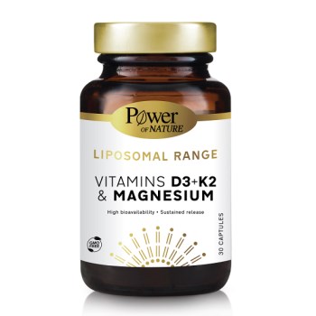 Power Health Liposomal Range Vitamins D3+K2 & Magnesium 30caps