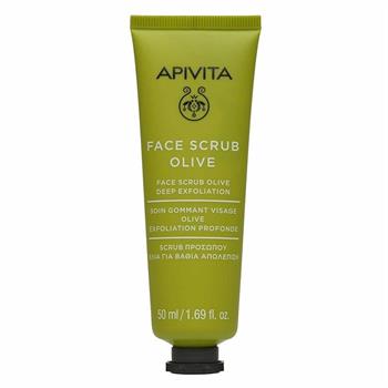 Apivita Apivita Face Scrub Olive Deep Exfoliation Προσώπου Ελιά για Βαθιά Απολέπιση, 50ml