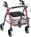 Alfa Care AC330 Περιπατητήρας Αλουμινίου Rollator Κόκκινος