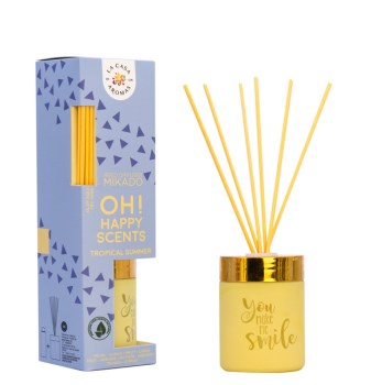 CORONA DI FIORI OH! HAPPY SCENTS ΑΡΩΜΑΤΙΚΟ ΧΩΡΟΥ ΜΕ STICKS ΤΡΟΠΙΚΑ ΦΡΟΥΤΑ 100ML