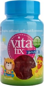 Intermed Vitafix Multi & Probio Gummies Φράουλα 60τμχ