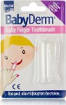 Intermed Βρεφική Οδοντόβουρτσα Δαχτύλου Babyderm σε Χρώμα Transparent για 0m+