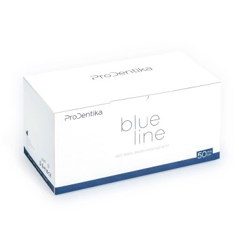 Μάσκες IIR non-woven μιας χρήσεως, (3-ply), Μπλέ, 50τεμ.