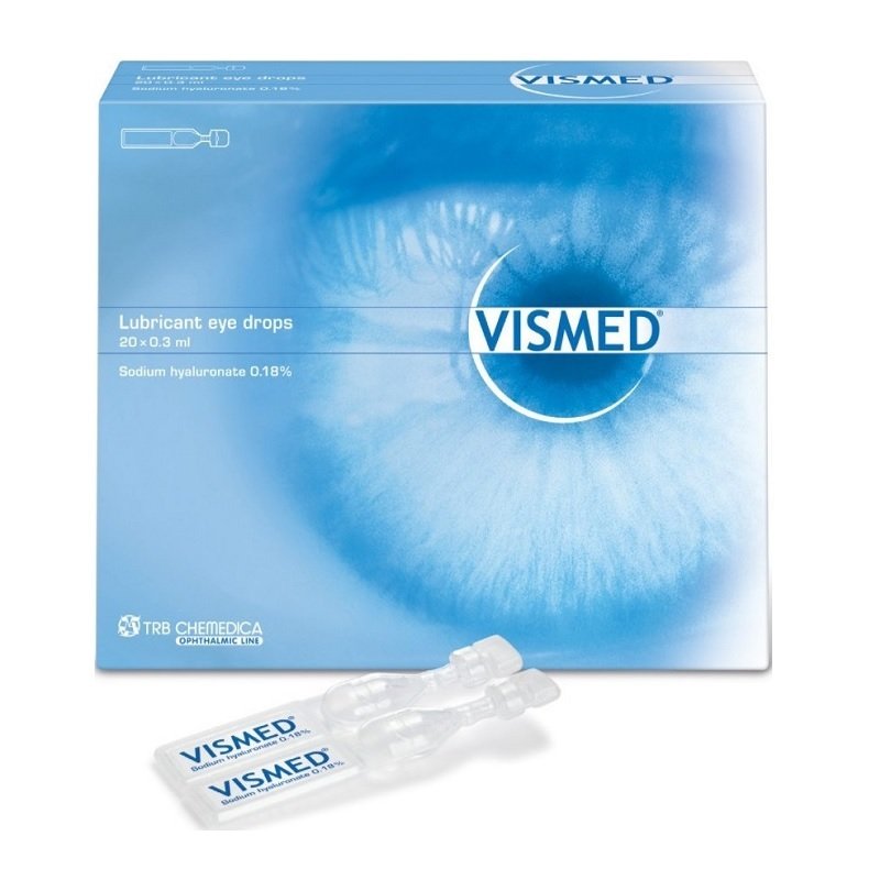 Vismed Lubricant Eye Drops 20 x 0.3ml Λιπαντικές Οφθαλμικές Σταγόνες