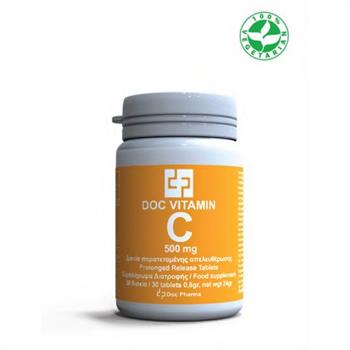 Doc Pharma Vitamin C 500mg 30 Ταμπλέτες