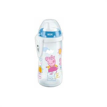 Nuk Εκπαιδευτικό Μπιμπερό First Choice Kiddy Cup 12m+ Peppa Pig Μπλε 300ml