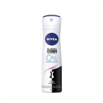 Nivea Invisible For Black + White Invisible 0% Aluminium Spray 150ml