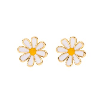 Medisei Dalee Ασημένια Σκουλαρίκια Daisies 1 ζευγάρι