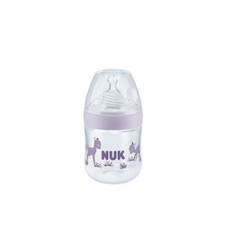 NUK Nature Sense Μπιμπερό με Δείκτη Ελέγχου Θερμοκρασίας Small 150ml - ΡΟΖ