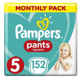 Pampers Pants No.5 Monthly Pack (12-17kg) Βρεφικές Πάνες Βρακάκι, 152τεμ