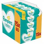 Pampers Wipes Sensitive XXL Monthly Bοx Μωρομάντηλα για το Ευαίσθητο Δερματάκι του Μωρού, 15x80τμχ (1200τμχ)