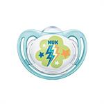 Nuk Freestyle Ορθοδοντική Σιλικόνης 0-6m με θήκη 1τμχ - ΜΠΛΕ ΚΕΡΑΥΝΟΣ