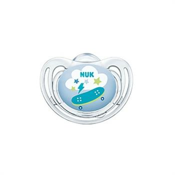 Nuk Freestyle Ορθοδοντική Σιλικόνης 0-6m με θήκη 1τμχ - ΜΠΛΕ ΠΑΤΙΝΙ