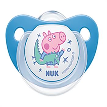 Nuk Πιπίλα Trendline Σιλικόνης Peppa Pig 18-36m 1τμχ - ΜΠΛΕ