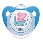 Nuk Πιπίλα Trendline Σιλικόνης Peppa Pig 18-36m 1τμχ - ΜΠΛΕ