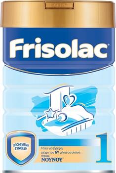 ΝΟΥΝΟΥ Frisolac 1 Γάλα σε σκόνη για βρέφη από 0 έως 6 μηνών 400γρ