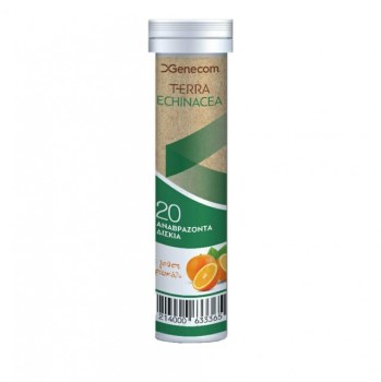 Genecom Terra Echinacea 20 Αναβράζοντα Δισκία Πορτοκάλι