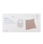Korres Baby's First Walk PROMO SET Μουσελίνα Φασκιώματος + Σαλιάρα 100% Οργανικό Βαμβάκι