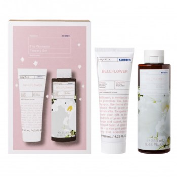 Korres The Women's Flowery Set Bellflower Body Milk Γαλάκτωμα Σώματος 125ml & Showergel Αφρόλουτρο 250ml