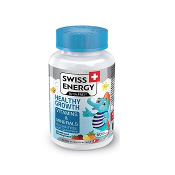 Swiss Energy Healthy Growth Βιταμίνες & Μέταλλα χωρίς ζάχαρη 60 μασώμενες ταμπλέτες