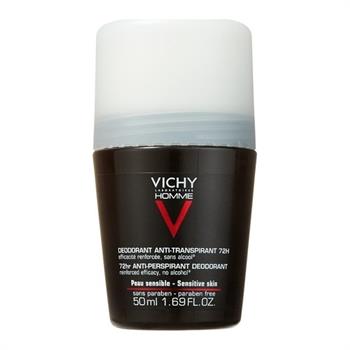 Vichy Homme 72hr Anti-perspirant Deodorant Roll-On 50ml - Ανδρικό αποσμητικό κατά της εφίδρωσης μεγάλης διάρκειας