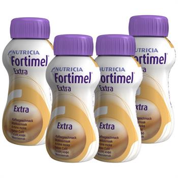 Nutricia Fortimel Extra Υπερπρωτεϊνικό Ρόφημα με γεύση καφέ 4 x 200ml