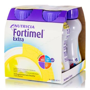 Nutricia Fortimel Extra Υπερπρωτεϊνικό Ρόφημα με γεύση Βανίλια 4 x 200ml
