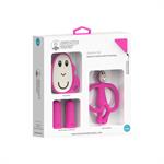 MATCHSTICK MONKEY Teething Starter Set - PINK (περιέχει 1 Flat Teether+1 Animal Teether+2 Silicon Finger toothbrush)