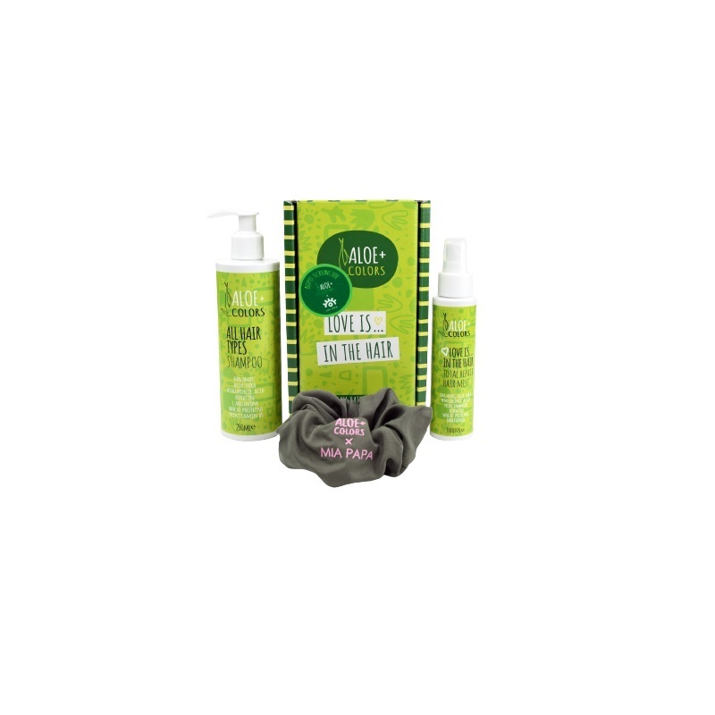 Aloe+ Colors Love Is In The Hair Gift Set - Shampoo all hair types 250ml & Total Repair Hair Mist 100ml & Δώρο Scrunchie
